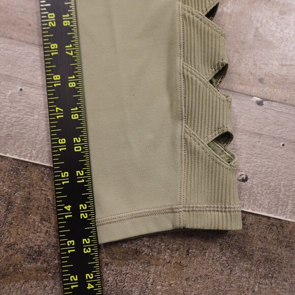 Athleta Salutation Stash Pocket II Cutout 7/8 tight women's small sage high rise - Picture 6 of 12